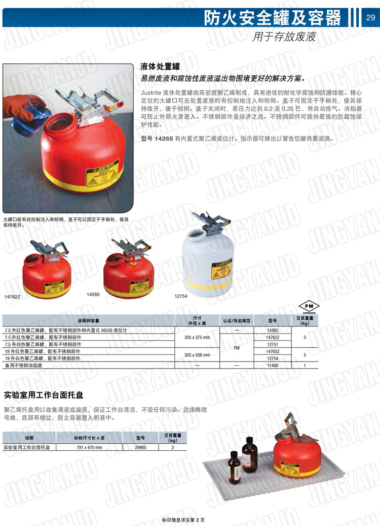 JUSTRITE，美國(guó)杰斯瑞特，justriteI型安全罐,柴油汽油存放罐，酒精松香水安全存儲(chǔ)罐，防火安全罐，防爆安全罐
